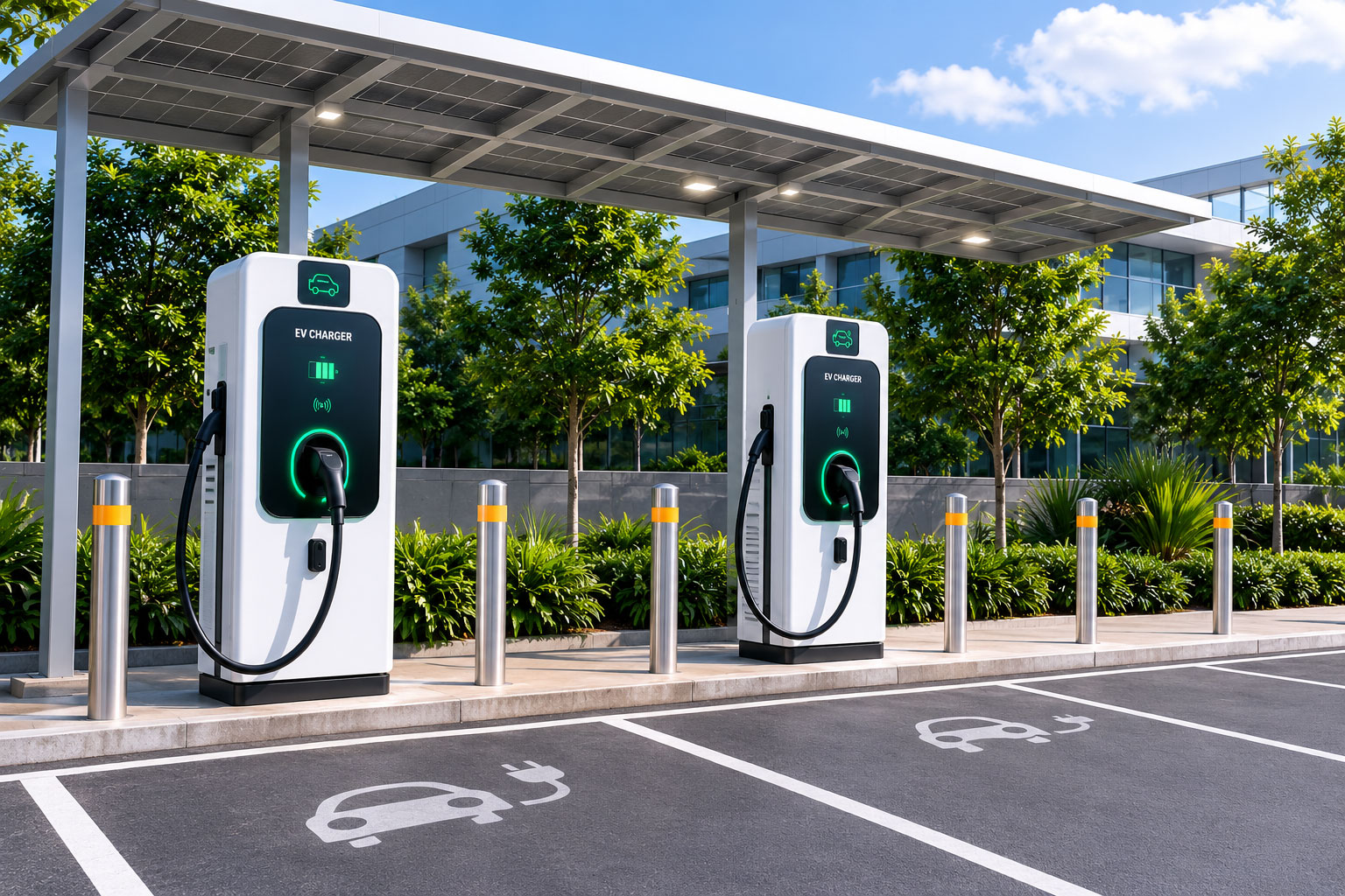 EV charging station installation and electric vehicle charging infrastructure by Sri Chakra Electricals