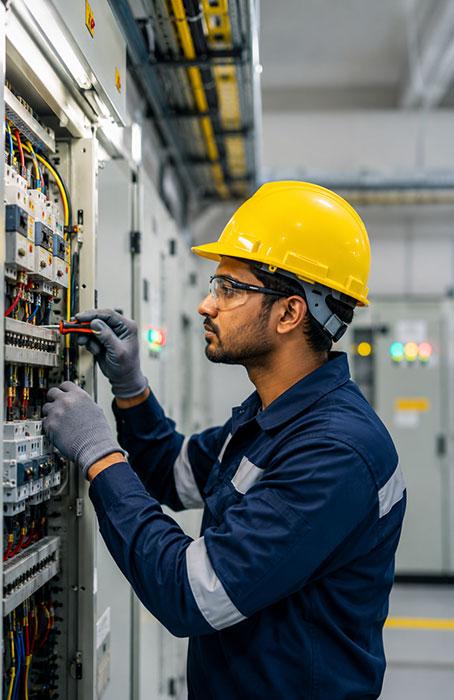 Medium and large-scale industrial electrical installation by Sri Chakra Electricals