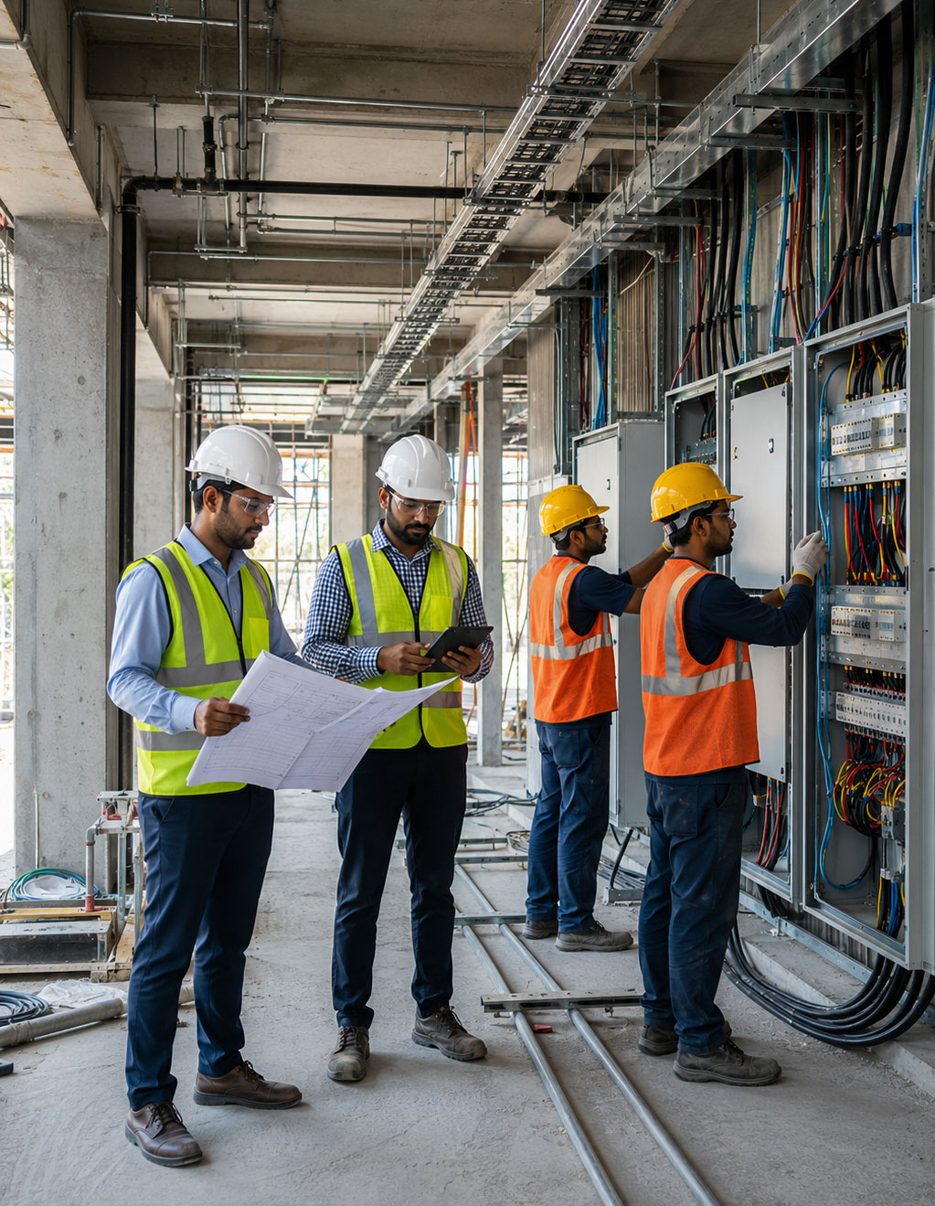 Commercial electrical engineering and HT & LT electrical installation services by Sri Chakra Electricals